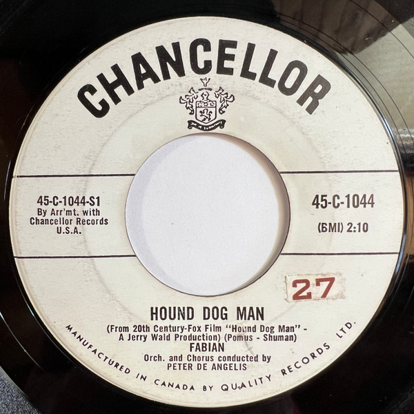 Fabian (6) - Hound Dog Man (7", Single) (Near Mint (NM or M-)) - Image 2