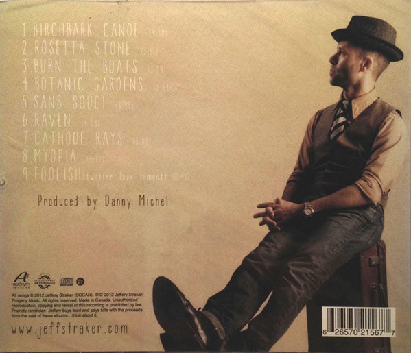 Jeffery Straker - Vagabond (CD, Album) (Mint (M)) - Image 2