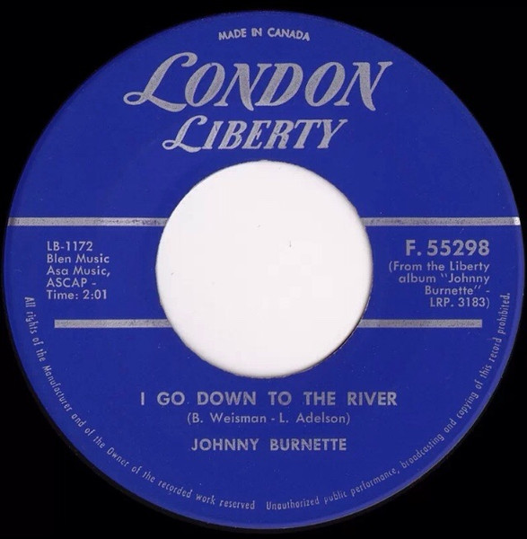 Johnny Burnette - Little Boy Sad / I Go Down To The River (7", Single) (Near Mint (NM or M-)) - Image 2