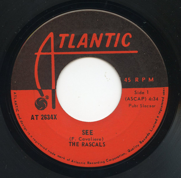 The Rascals - See / Away Away (7") (Near Mint (NM or M-))