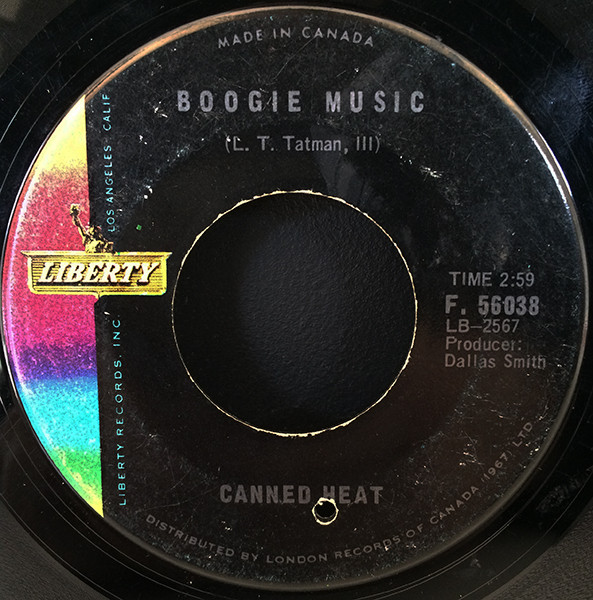Canned Heat - On The Road Again / Boogie Music (7") (Near Mint (NM or M-)) - Image 2