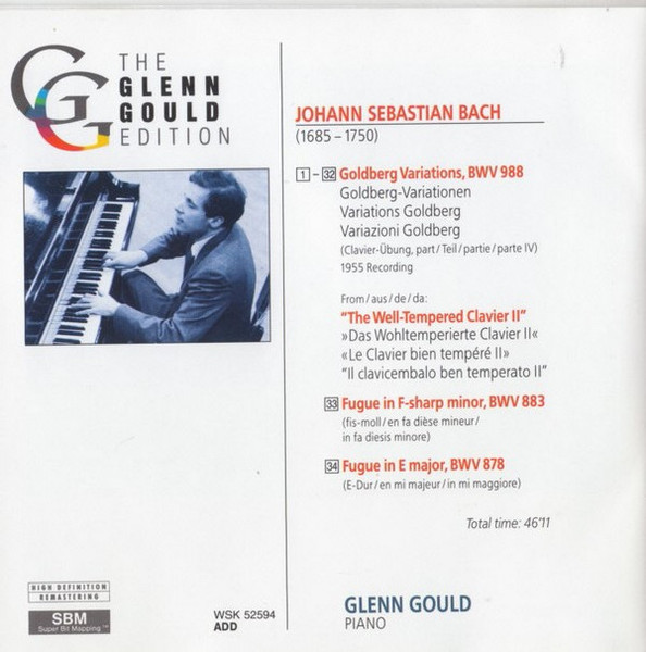 Johann Sebastian Bach - Glenn Gould - Goldberg Variations Bwv 988 (The Historic 1955 Debut Recording) (CD, Album, RM) (Near Mint (NM or M-)) - Image 2