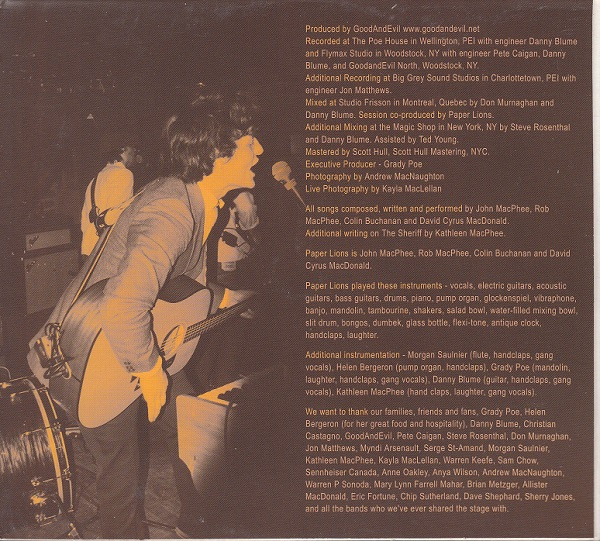 Paper Lions (2) - Paper Lions (CD, Album) (Near Mint (NM or M-)) - Image 2