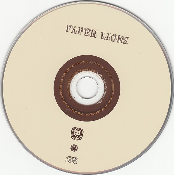 Paper Lions (2) - Paper Lions (CD, Album) (Near Mint (NM or M-)) - Image 5