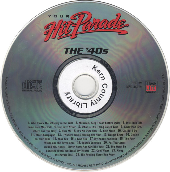 Various - Your Hit Parade - The '40s (CD, Comp) (Near Mint (NM or M-)) - Image 3