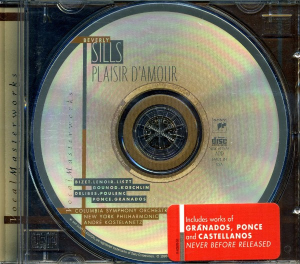 Beverly Sills, André Kostelanetz, Columbia Symphony Orchestra / New York Philharmonic - Plaisir D'Amour (CD) (Near Mint (NM or M-)) - Image 5