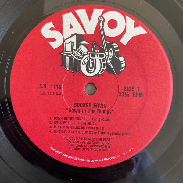 Booker Ervin - Down In The Dumps (LP, Album, RE) (Near Mint (NM or M-)) - Image 3