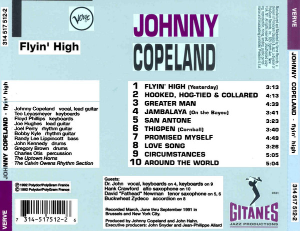 Johnny Copeland - Flyin' High (CD, Album) (Near Mint (NM or M-)) - Image 2