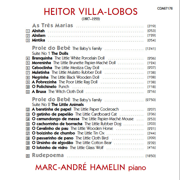 Heitor Villa-Lobos - Marc-André Hamelin - Piano Music (CD, Album) (Near Mint (NM or M-)) - Image 3