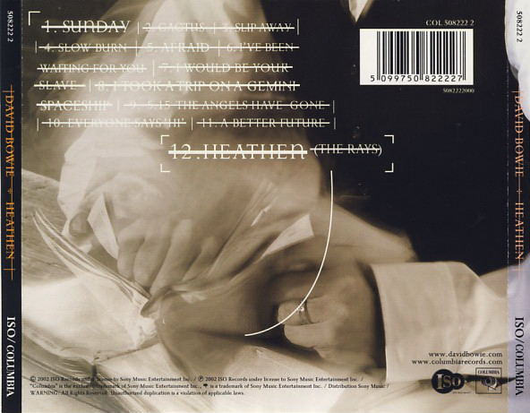 David Bowie - Heathen (CD, Album, Enh) (Near Mint (NM or M-)) - Image 2
