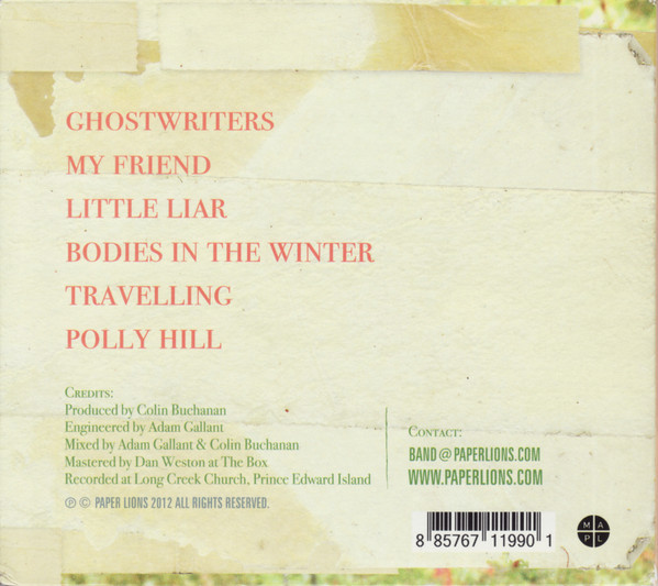 Paper Lions (2) - At Long Creek (CD, EP) (Near Mint (NM or M-)) - Image 2