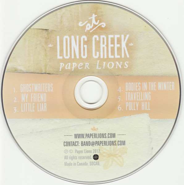 Paper Lions (2) - At Long Creek (CD, EP) (Near Mint (NM or M-)) - Image 3