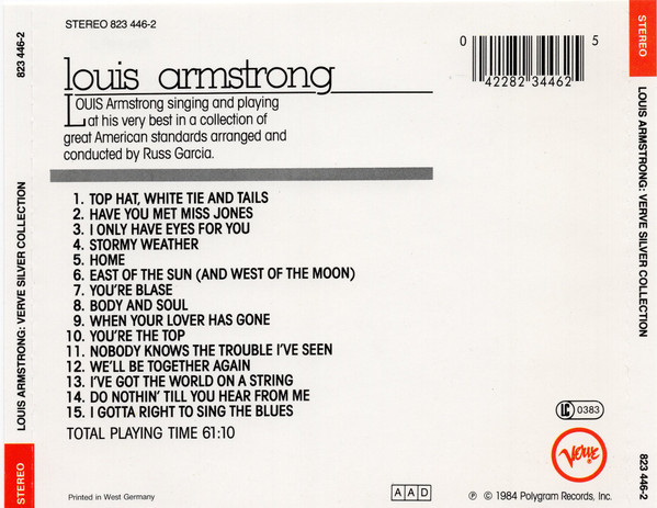 Louis Armstrong - The Silver Collection (CD, Comp, RE, RM) (Near Mint (NM or M-)) - Image 2