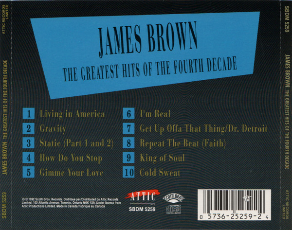 James Brown - The Greatest Hits Of The Fourth Decade (CD, Comp) (Near Mint (NM or M-)) - Image 2