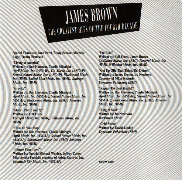 James Brown - The Greatest Hits Of The Fourth Decade (CD, Comp) (Near Mint (NM or M-)) - Image 4