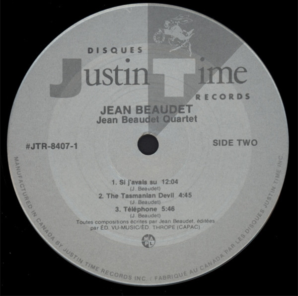 Jean Beaudet Quartet - Jean Beaudet Quartet (LP, Album) (Very Good Plus (VG+)) - Image 4