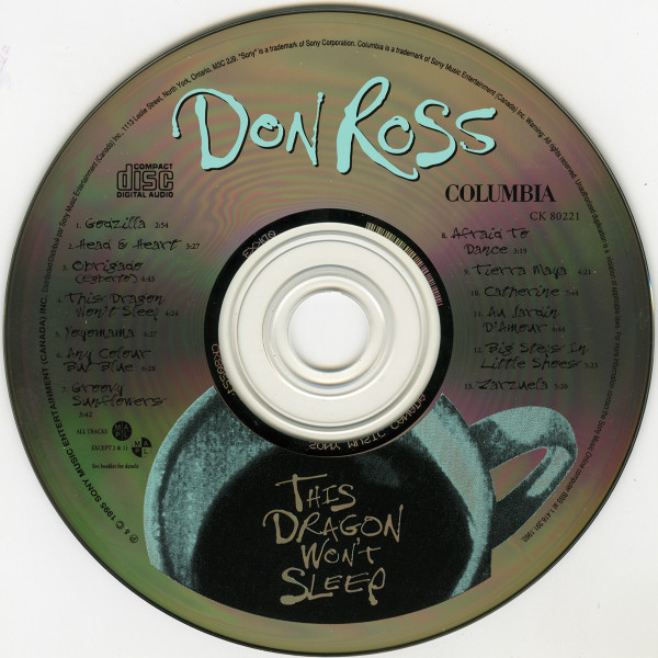 Don Ross (2) - This Dragon Won't Sleep (CD, Album) (Near Mint (NM or M-)) - Image 3