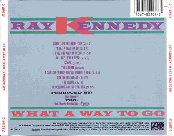 Ray Kennedy (2) - What A Way To Go (CD, Album) (Near Mint (NM or M-)) - Image 2
