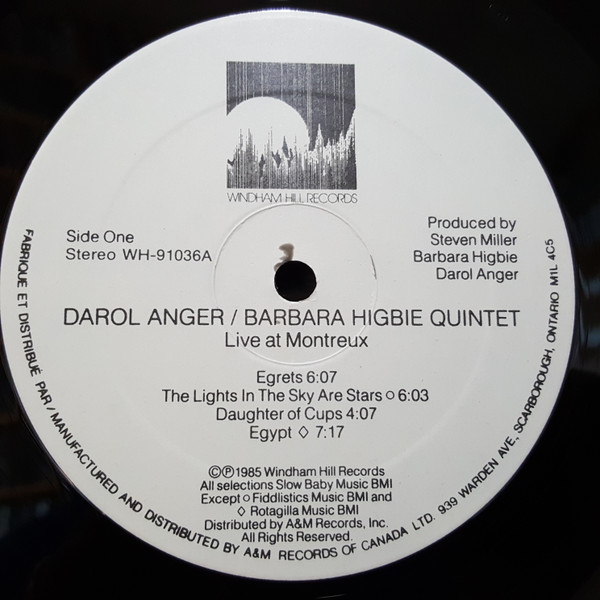 Darol Anger / Barbara Higbie Quintet With Mike Marshall (2), Todd Phillips And Andy Narell - Live At Montreux (LP, Album) (Near Mint (NM or M-)) - Image 3
