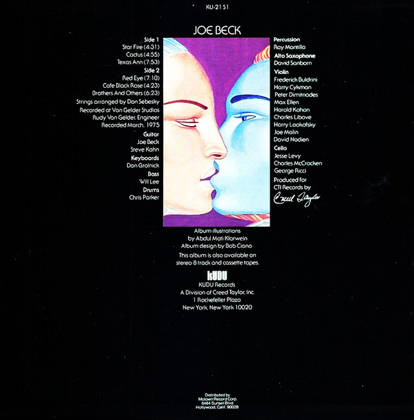 Joe Beck - Beck (LP, Album) (Very Good Plus (VG+)) - Image 2