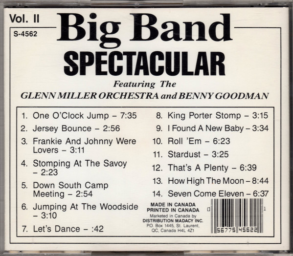 The Glenn Miller Orchestra / Benny Goodman - Big Band Spectacular Vol. II (CD, Comp) (Near Mint (NM or M-)) - Image 2