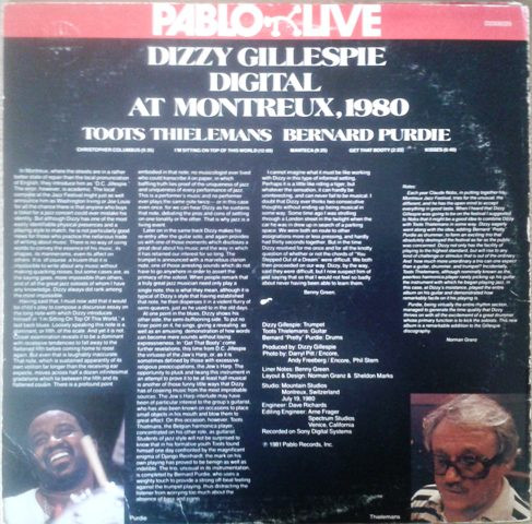 Dizzy Gillespie - Digital At Montreux, 1980 (LP, Album, Red) (Very Good Plus (VG+)) - Image 2