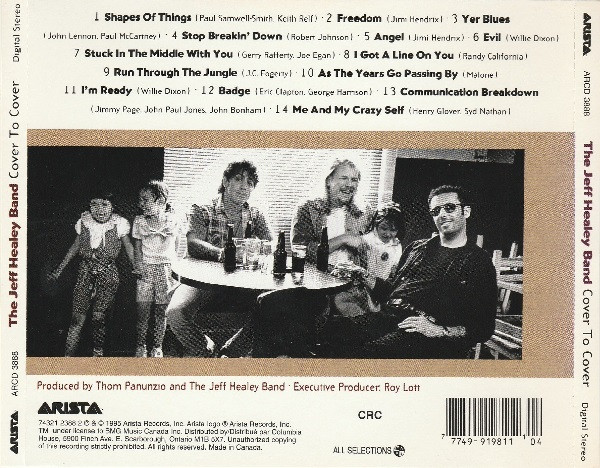 The Jeff Healey Band - Cover To Cover (CD, Album, Club) (Near Mint (NM or M-)) - Image 2