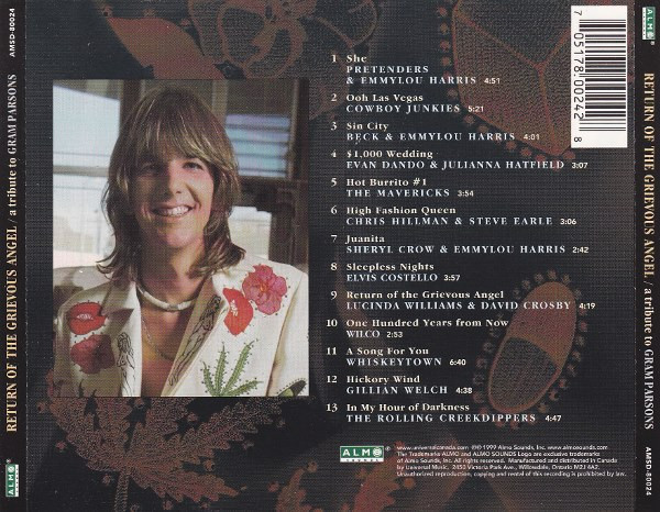 Various - Return Of The Grievous Angel / A Tribute To Gram Parsons (CD, Album) (Near Mint (NM or M-)) - Image 2