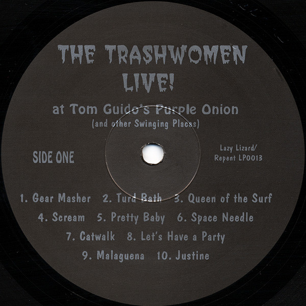 The Trashwomen - Live! At Tom Guido's Purple Onion And Other Swinging Places (LP) (Very Good Plus (VG+)) - Image 3