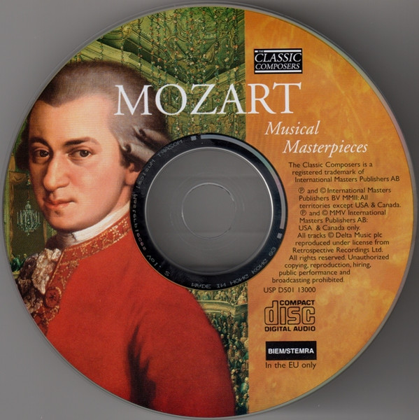 Wolfgang Amadeus Mozart - Musical Masterpieces (CD, Comp, Har) (Near Mint (NM or M-)) - Image 3