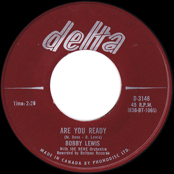 Bobby Lewis - One Track Mind / Are You Ready (7", Single) (Near Mint (NM or M-)) - Image 2