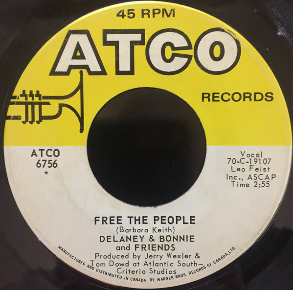 Delaney & Bonnie & Friends - Soul Shake / Free the People (7", Single) (Near Mint (NM or M-)) - Image 2