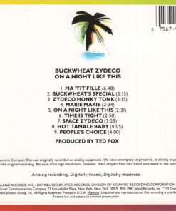 Alternative view of Buckwheat Zydeco - On A Night Like This (CD, Album) (Near Mint (NM or M-))