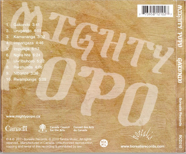 Mighty Popo - Gakondo (CD, Album) (Near Mint (NM or M-)) - Image 4