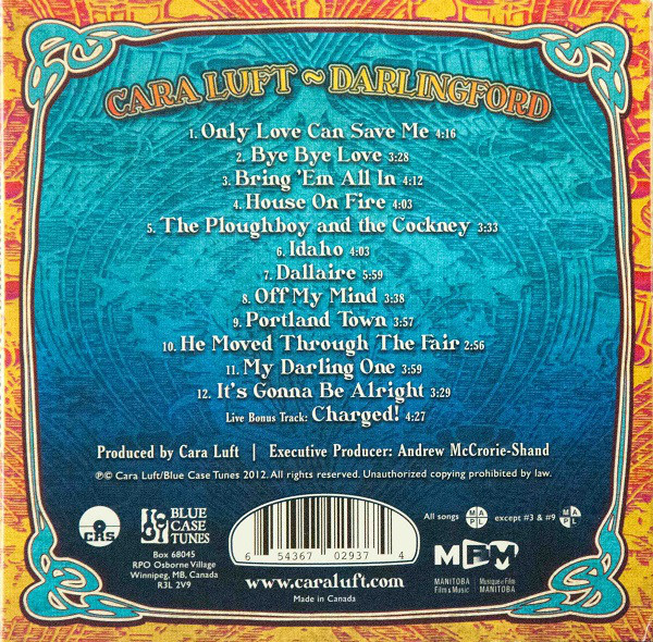 Cara Luft - Darlingford (CD, Album) (Mint (M)) - Image 2