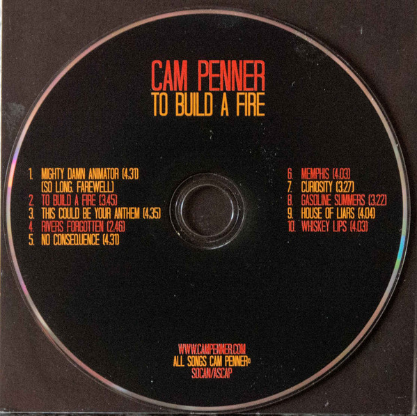 Cam Penner - To Build A Fire (CD, Album) (Mint (M)) - Image 3
