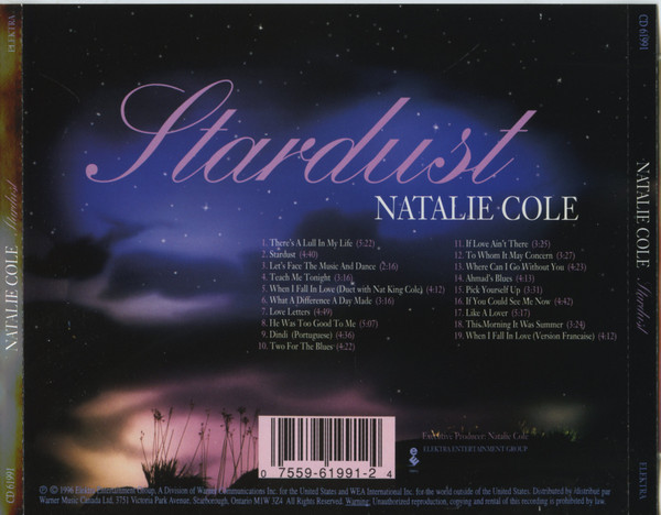 Natalie Cole - Stardust (CD, Album) (Near Mint (NM or M-)) - Image 2