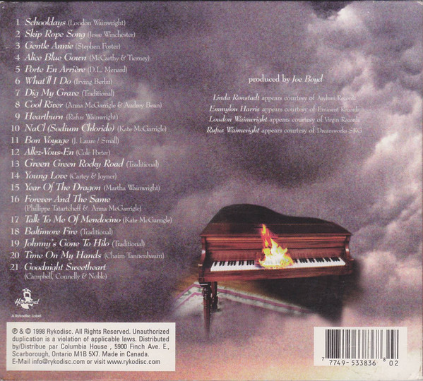 Kate & Anna McGarrigle - The McGarrigle Hour (CD, Album, Club) (Near Mint (NM or M-)) - Image 2