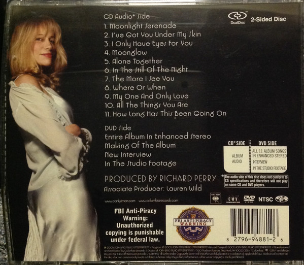 Carly Simon - Moonlight Serenade (Hybrid, DualDisc, Album, NTSC, DVD) (Near Mint (NM or M-)) - Image 2