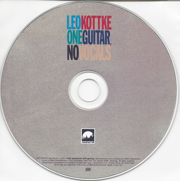 Leo Kottke - One Guitar, No Vocals (CD, Album) (Near Mint (NM or M-)) - Image 4