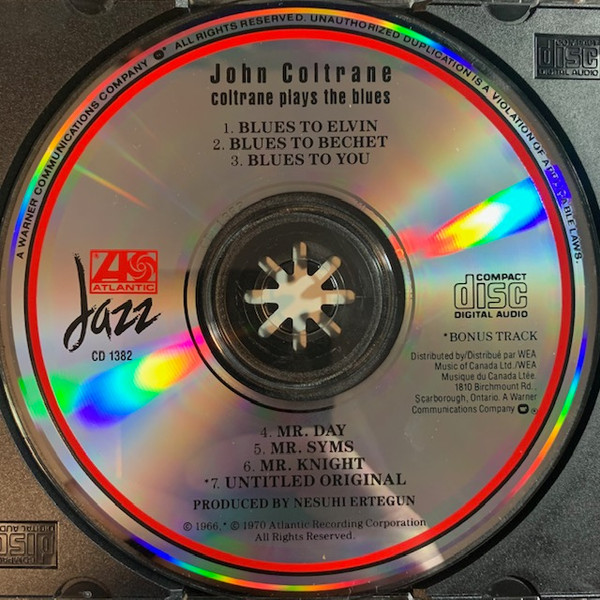 John Coltrane - Coltrane Plays The Blues (CD, Album, RE) (Mint (M)) - Image 3