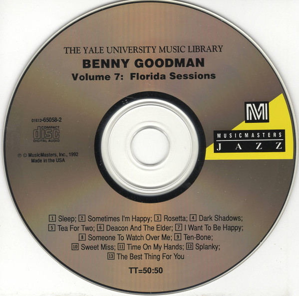 Benny Goodman - Florida Sessions (CD, Album) (Near Mint (NM or M-)) - Image 3