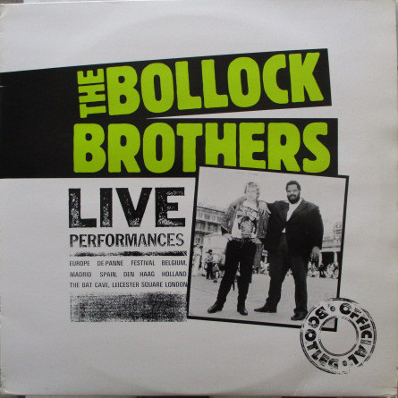 The Bollock Brothers - Live Performances - Official Bootleg (2xLP, Album) (Near Mint (NM or M-))