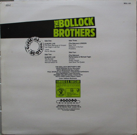 The Bollock Brothers - Live Performances - Official Bootleg (2xLP, Album) (Near Mint (NM or M-)) - Image 2