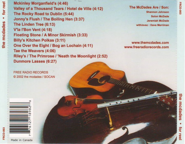 The McDades - For Reel (CD, Album) (Near Mint (NM or M-)) - Image 2