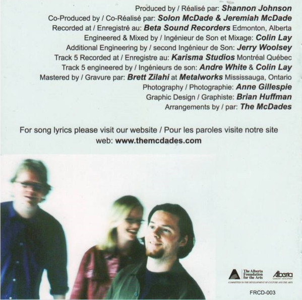 The McDades - For Reel (CD, Album) (Near Mint (NM or M-)) - Image 3