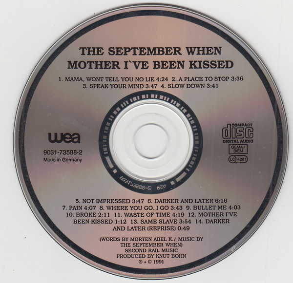 The September When - Mother I've Been Kissed (CD, Album) (Near Mint (NM or M-)) - Image 3