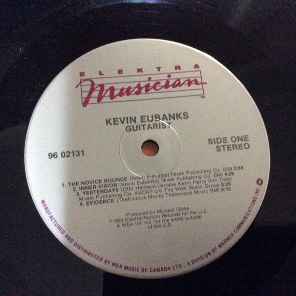 Kevin Eubanks - Guitarist (LP, Album) (Very Good Plus (VG+)) - Image 3