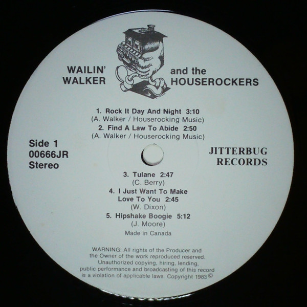 Wailin' Walker And The House Rockers - Rock It Day & Night (LP, Album) (Mint (M)) - Image 3