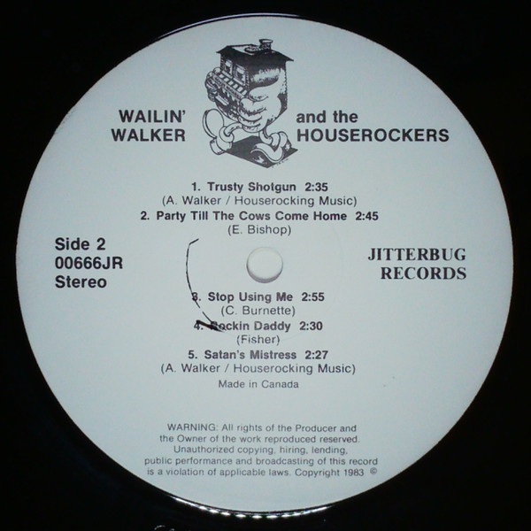 Wailin' Walker And The House Rockers - Rock It Day & Night (LP, Album) (Mint (M)) - Image 4